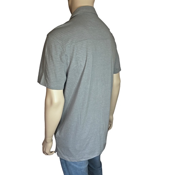 Banana Republic Button Front Shirt Short Sleeve Textured Knit NWT - Picture 10 of 16